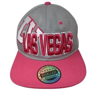 Las Vegas Snapback Hat Multicolor OS Adjustable Embroidered 6 Panel Headlines